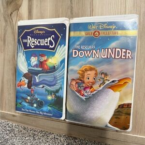 The Rescuers VHS Set